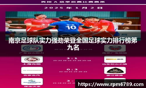 南京足球队实力强劲荣登全国足球实力排行榜第九名